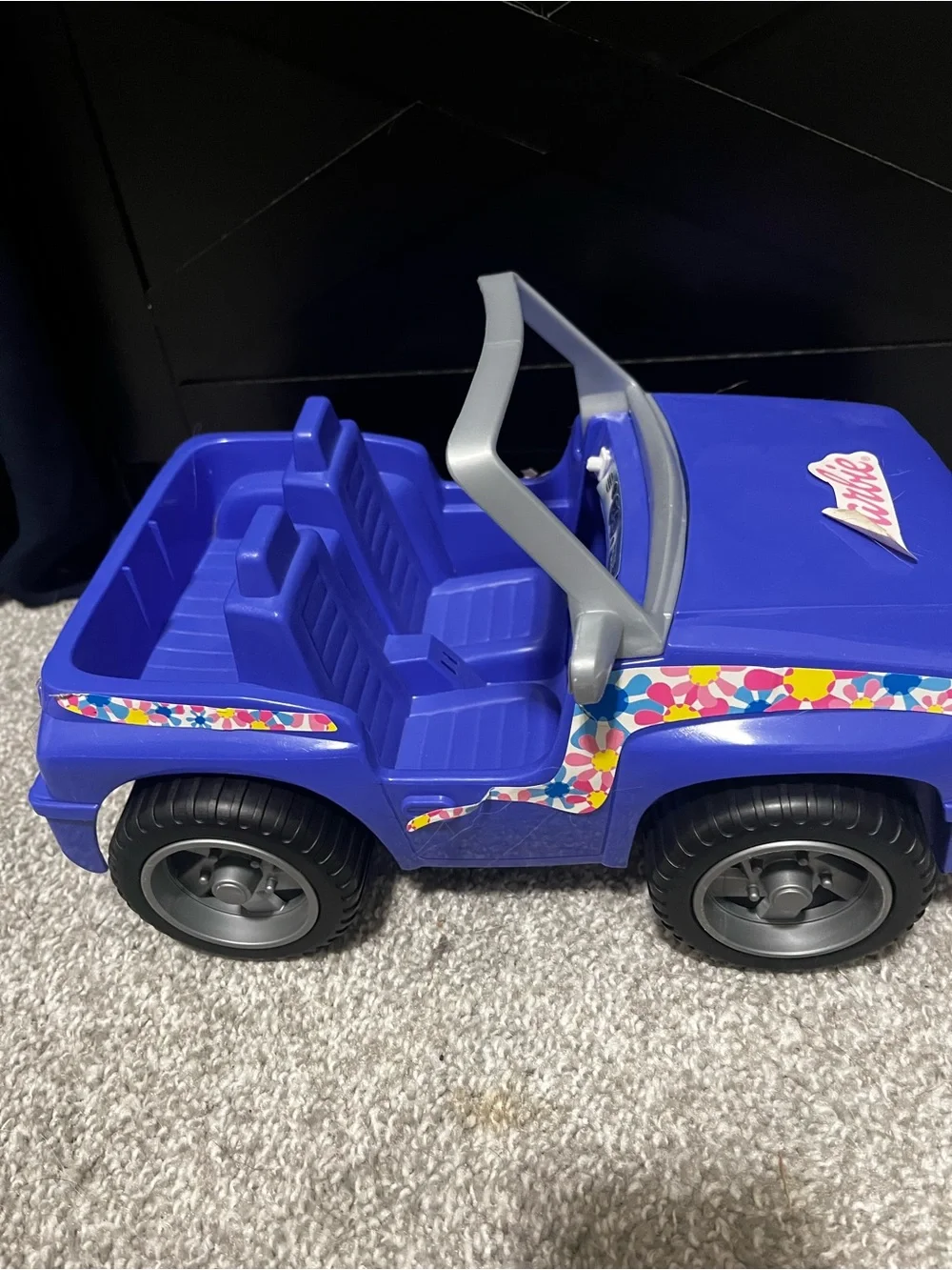 1994 Barbie Purple Convertible Play Car with Silver Trim